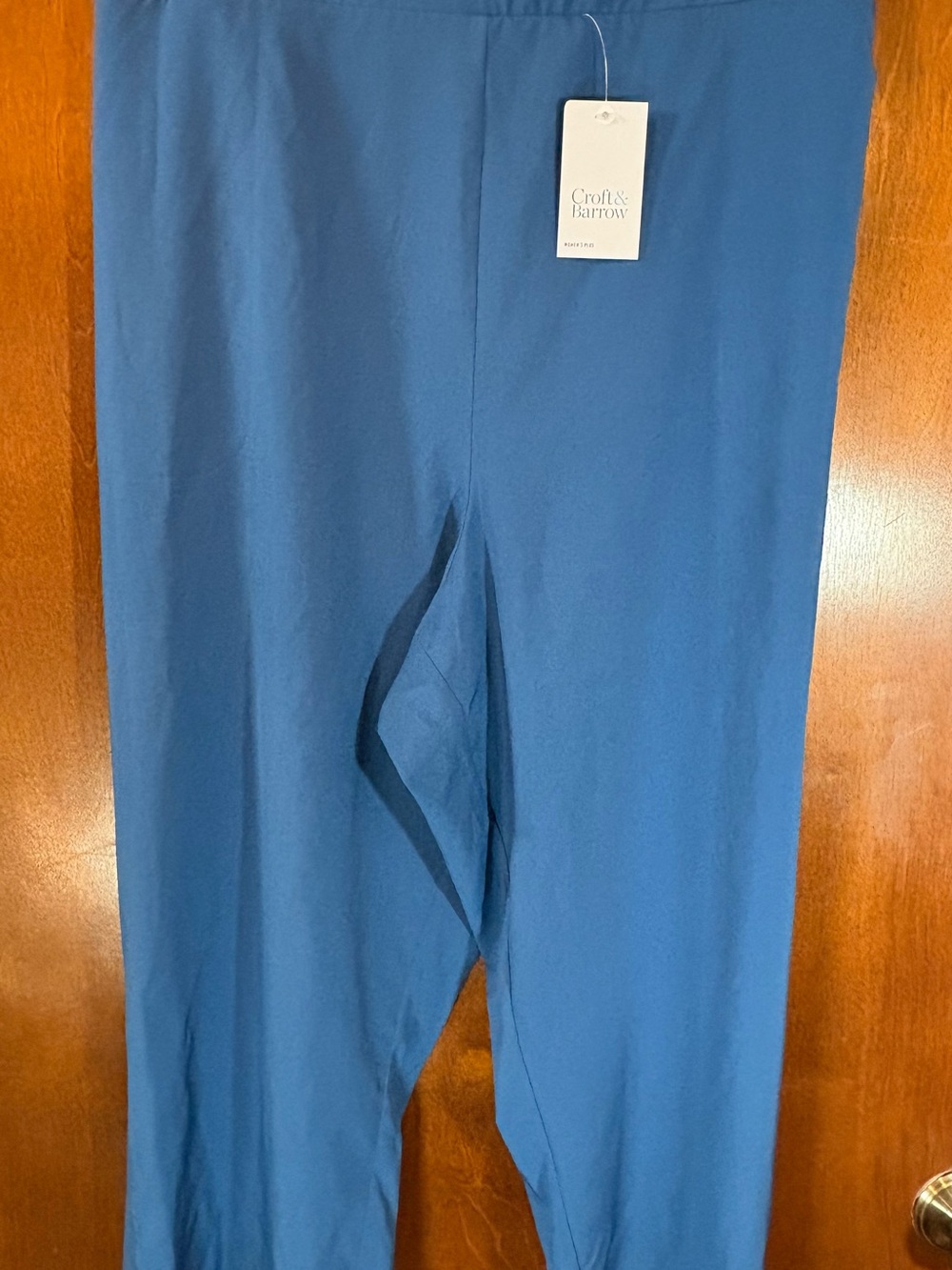 croft & barrow Blue Pull-On Capri Pants NWT